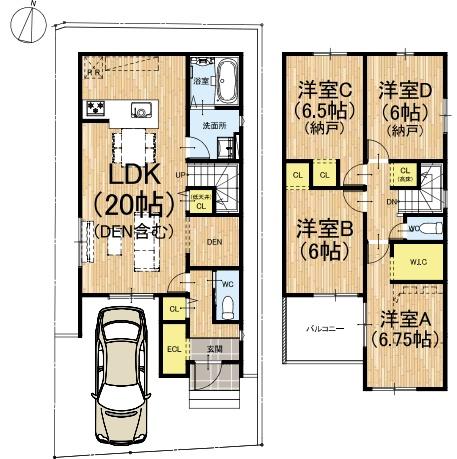 京都市山科区川田西浦町の新築一戸建