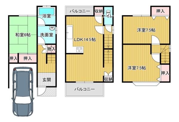 京都市伏見区久我御旅町の中古一戸建て