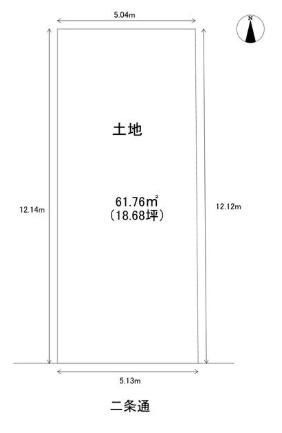 京都市中京区寺町通二条下る榎木町の売土地