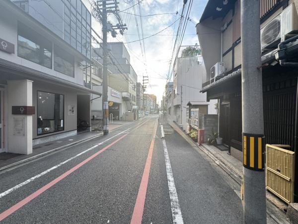 京都市中京区丸木材木町の土地(前面道路含む現地写真)