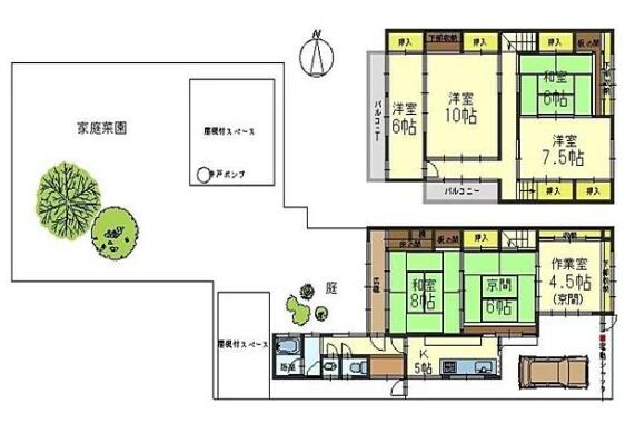 京都市下京区岩上通高辻下る吉文字町の中古一戸建て