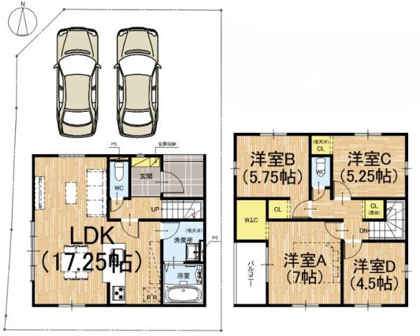 京都市西京区山田車塚町の新築一戸建