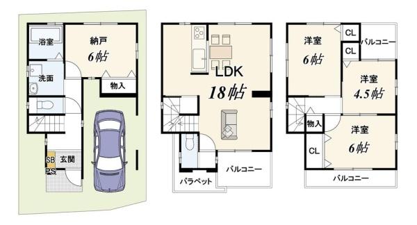 京都市南区久世中久世町２丁目の中古一戸建て