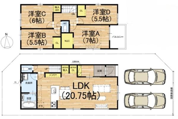 京都市伏見区向島庚申町の新築一戸建