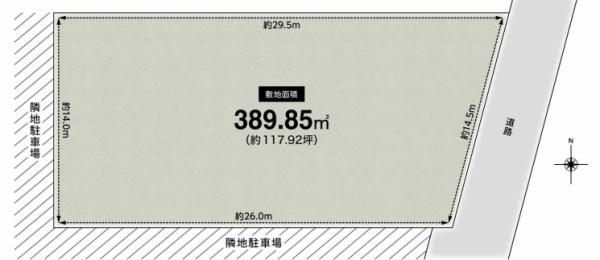 京都市西京区御陵溝浦町の売土地