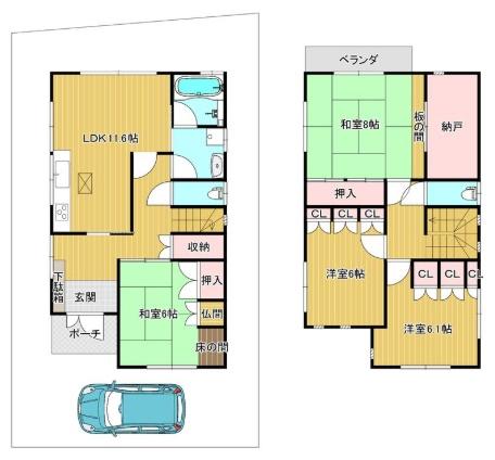 大津市野郷原２丁目の中古一戸建て
