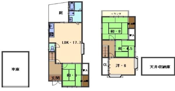 京都市西京区樫原下ノ町の中古一戸建て