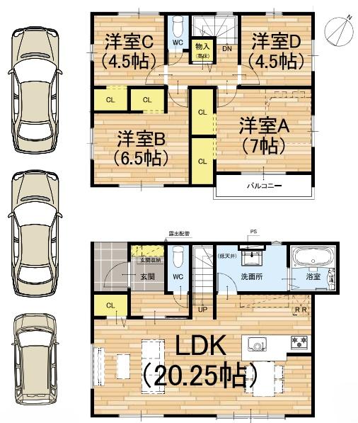 京都市西京区山田北ノ町の新築一戸建