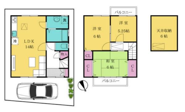 京都市西京区大枝東長町の中古一戸建