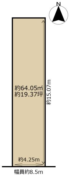 京都市上京区下立売通日暮西入中村町の土地