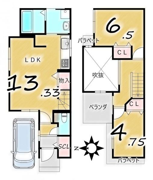 京都市西京区桂乾町の新築一戸建