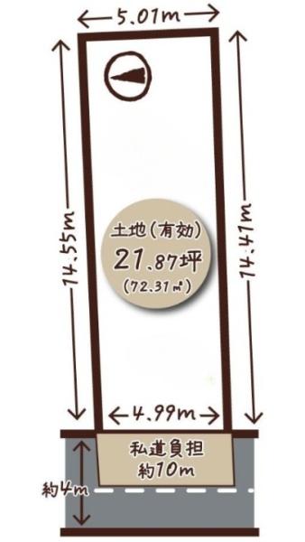 京都市西京区上桂御正町の土地