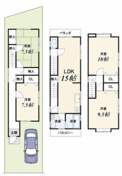京都市右京区西京極橋詰町の中古一戸建て