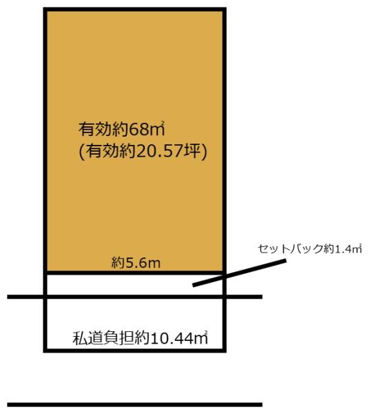 京都市中京区西ノ京内畑町の土地(間取り)