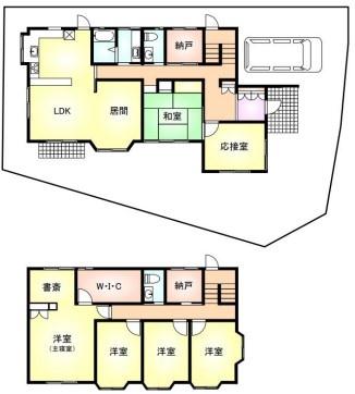 京都市西京区大枝南福西町3丁目の中古一戸建て(間取り)