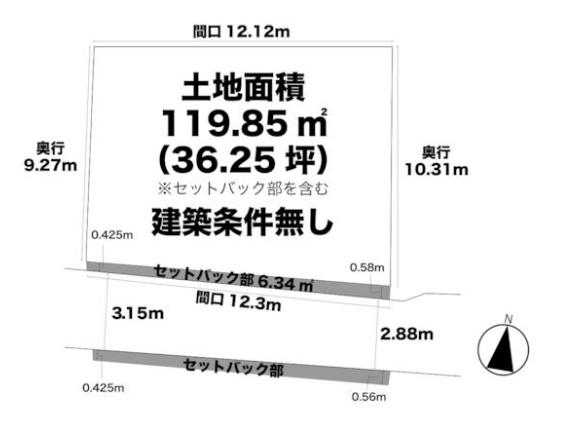 京都市山科区音羽沢町の土地(間取り)