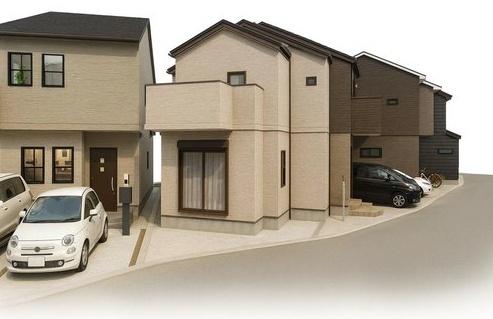 京都市西京区大枝東長町の新築一戸建(街並完成予想図)