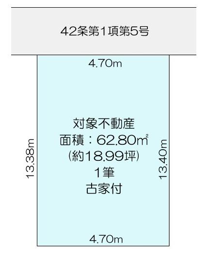 京都市伏見区石田大山町の土地(間取り)