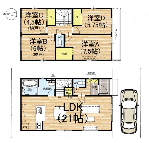 京都市伏見区醍醐新開の新築一戸建