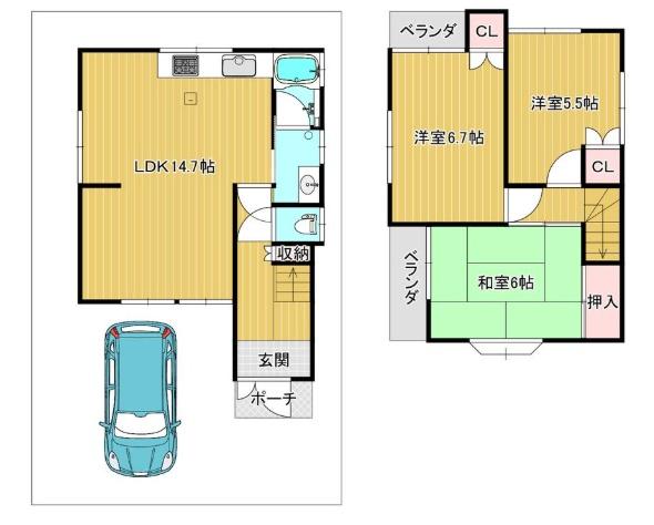 京都市伏見区淀際目町の中古一戸建て