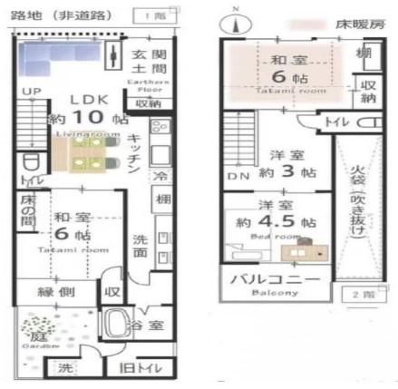 京都市南区東九条上御霊町の中古テラスハウス