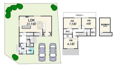 京都市西京区大枝北沓掛町６丁目の売土地
