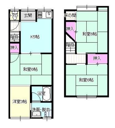 京都市山科区上花山久保町の中古一戸建