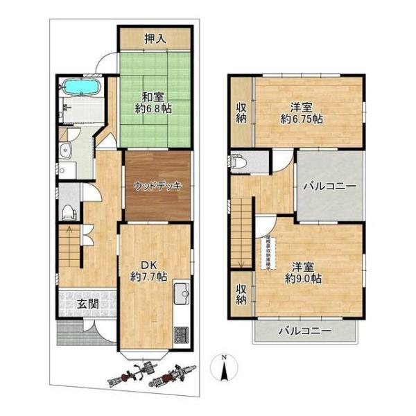 京都市西京区桂乾町の中古一戸建て