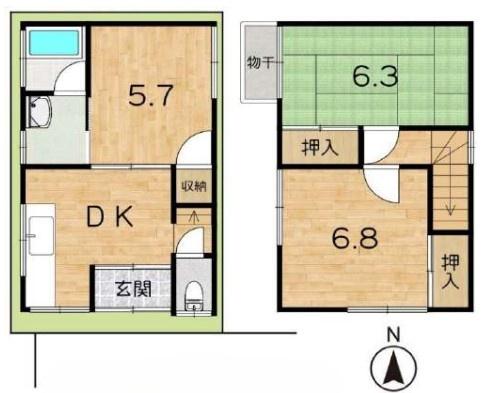 京都市伏見区向島庚申町の中古一戸建
