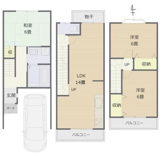 京都市右京区太秦西野町の中古一戸建て