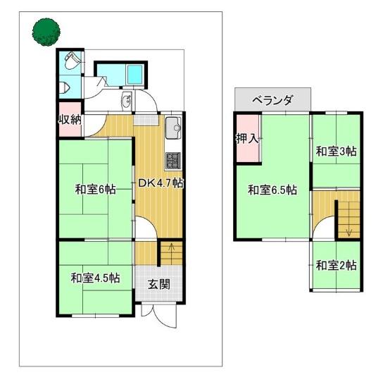 京都市中京区西ノ京西鹿垣町の中古一戸建