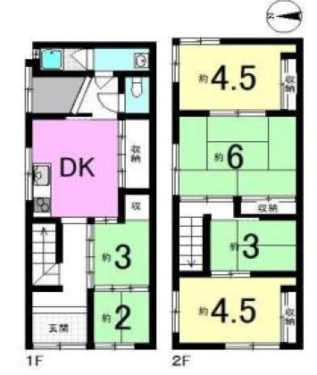 京都市南区八条内田町の中古一戸建