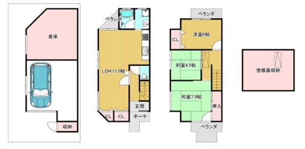 京都市山科区大塚野溝町の中古一戸建て