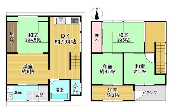 京都市右京区太秦安井西裏町の中古一戸建て