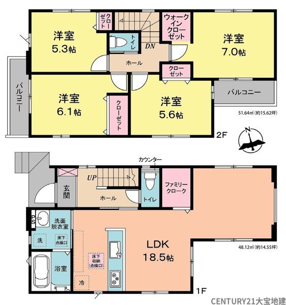千葉市若葉区みつわ台４丁目【５期】　２号棟