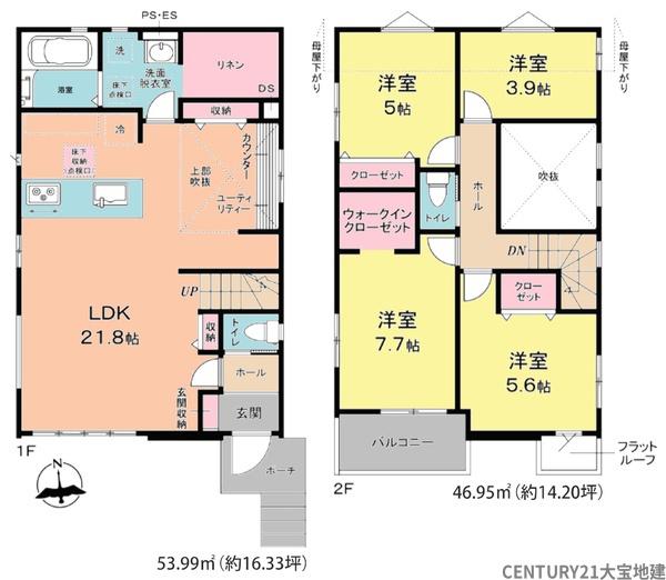 千葉市若葉区千城台西１丁目【３期】　１号棟