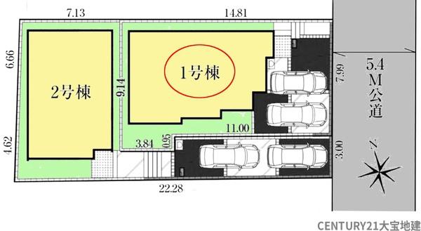 四街道市つくし座２丁目【３期】　１号棟