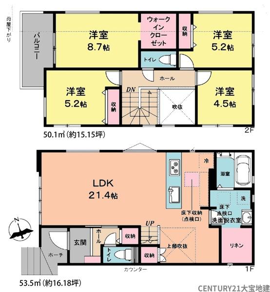 千葉市若葉区千城台東２丁目【４期】　１号棟
