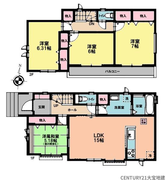 千葉市若葉区千城台東３丁目【Ⅳ】　１号棟