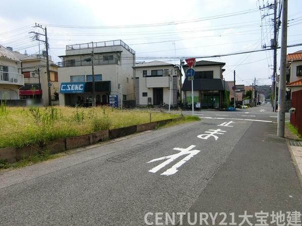千葉市中央区白旗2丁目の土地(前面道路含む現地写真)