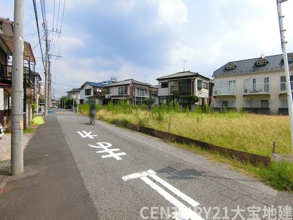 千葉市中央区白旗2丁目の土地(前面道路含む現地写真)