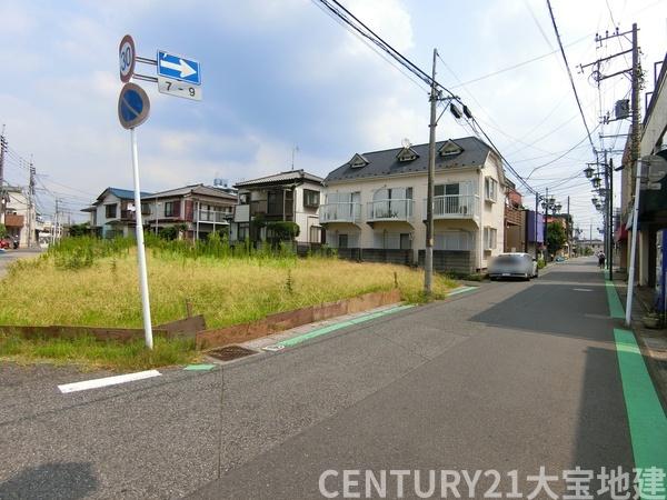 千葉市中央区白旗2丁目の土地(前面道路含む現地写真)