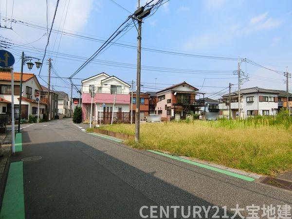 千葉市中央区白旗2丁目の土地(前面道路含む現地写真)