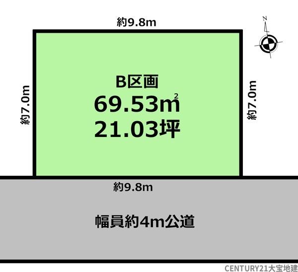 千葉市中央区松波2丁目 B区画