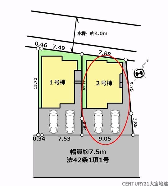 千葉市若葉区東寺山町【2期】 2号棟(全体区画図)