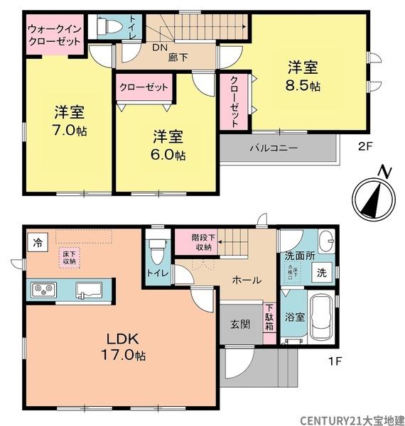 四街道市さちが丘１丁目【２４－１期】　２号棟