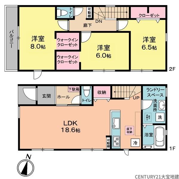 千葉市若葉区千城台東２丁目【２４－１期】　１号棟