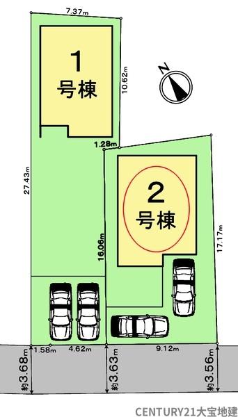 四街道市四街道３丁目【２５－１期】　２号棟