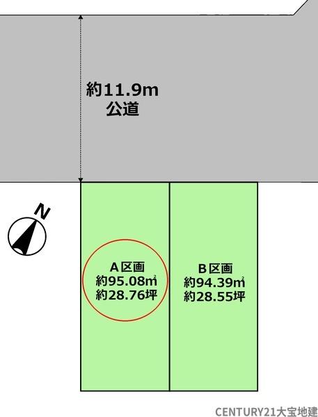 千葉市稲毛区園生町　Ａ区画