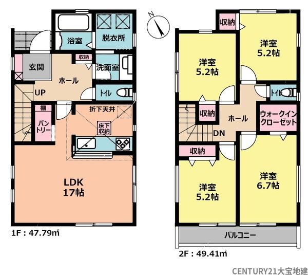 千葉市若葉区千城台東１丁目【第２】　１号棟